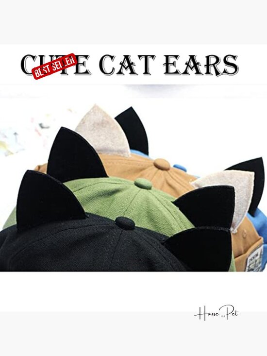 Retro Brimless Docker Hat Beanie with Cat Ears for Men Women main image 7